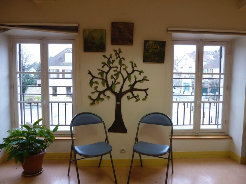 Salle Étage — Technique mixte par Eliane Desther