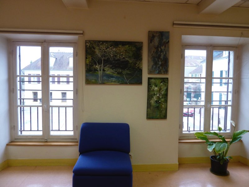 Silhouette arbre — Technique mixte par Eliane Desther