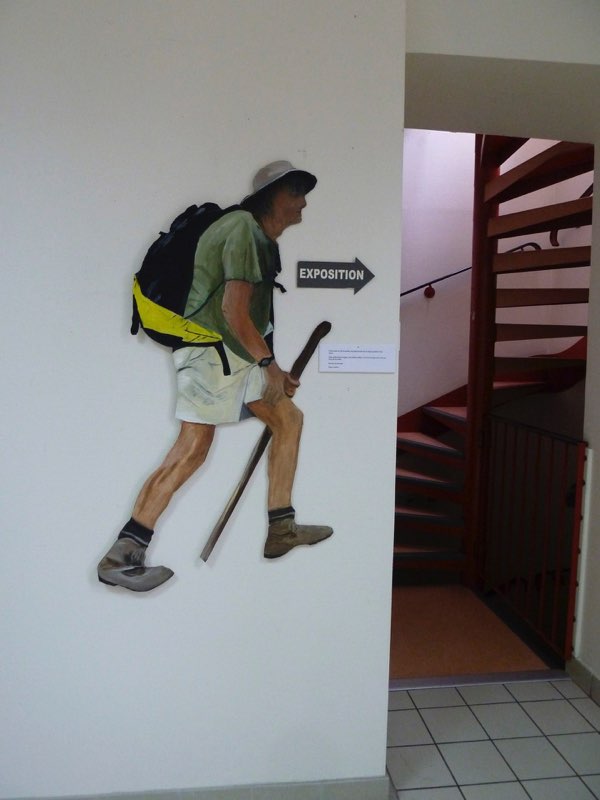 Forêt d'Eucalyptus Arc en ciel — Technique mixte par Eliane Desther